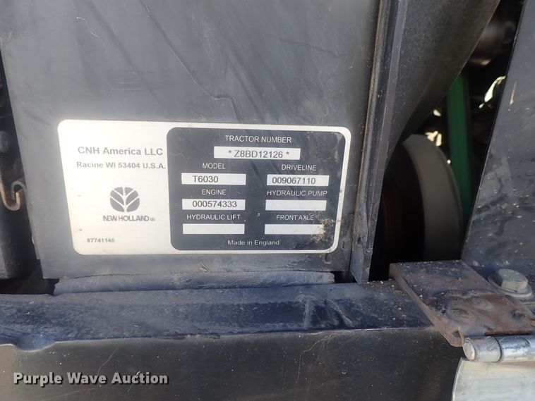 image for item DI7436 2008 New Holland T6030  tractor