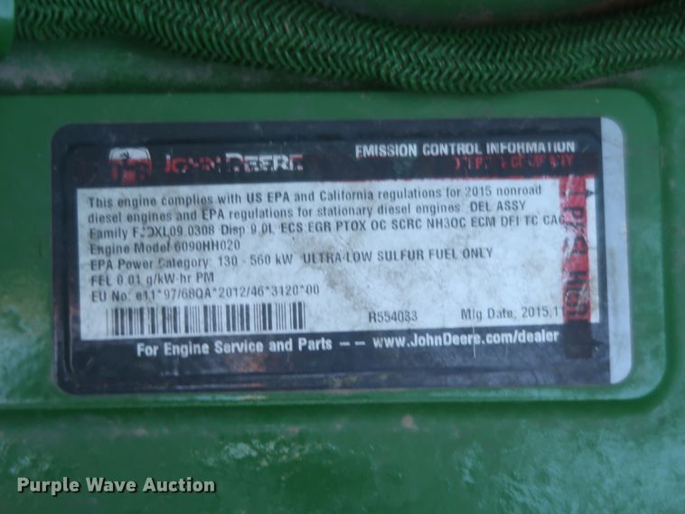 image for item DJ1821 2016 John Deere S670 STS  combine