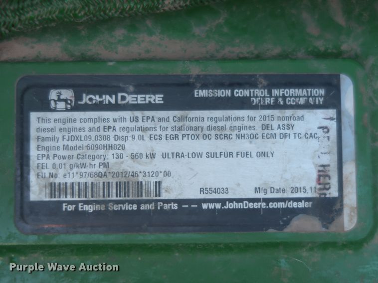 image for item DJ1822 2016 John Deere S670 STS  combine