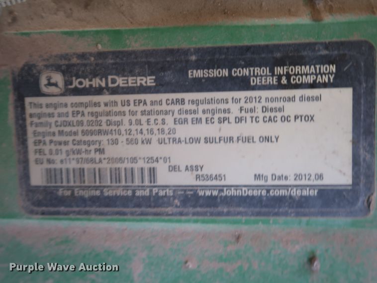 image for item DJ1823 2012 John Deere 8335R  MFWD tractor