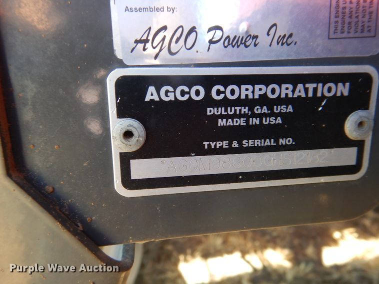 image for item DJ4796 2016 Massey-Ferguson WR9860  windrower