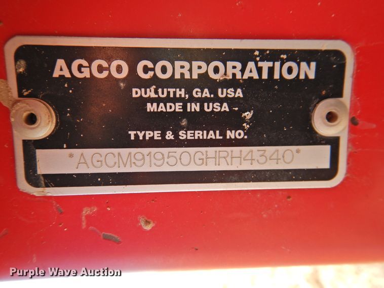 image for item DJ4797 2016 Massey-Ferguson WR9860  windrower