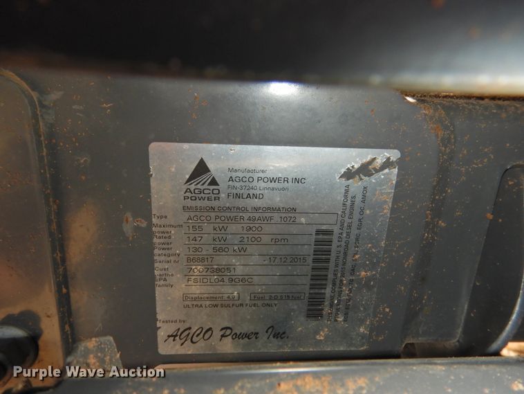 image for item DJ4797 2016 Massey-Ferguson WR9860  windrower