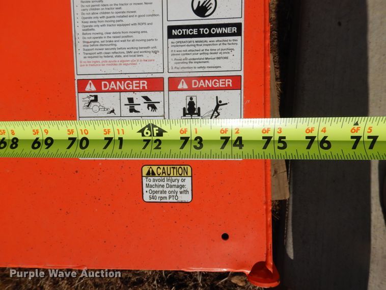 image for item DJ4896 Land Pride RCR1272 rotary mower