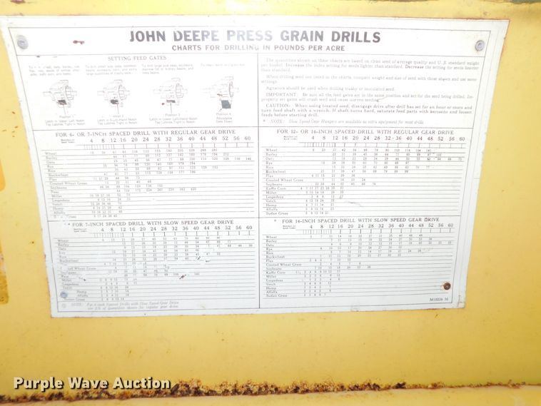 image for item DJ5860 John Deere LLA  grain drill