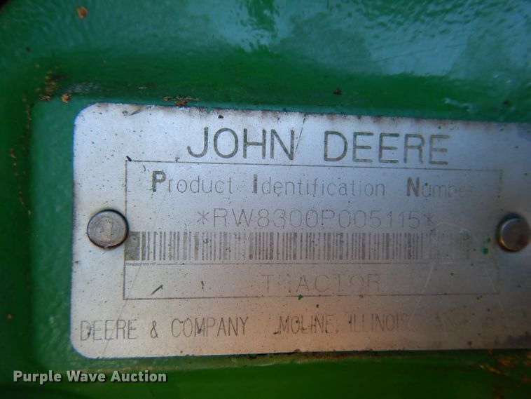 image for item EY9186 1996 John Deere 8300  MFWD tractor