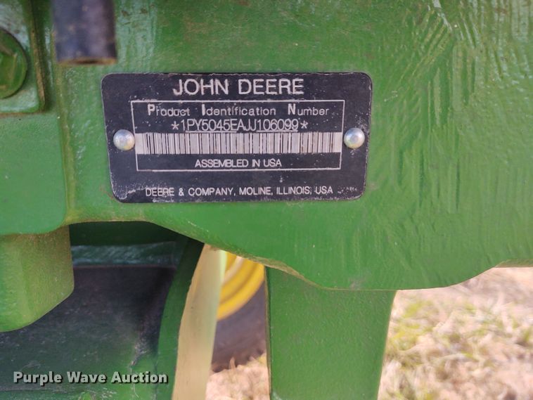 image for item FY9784 2018 John Deere 5045E  tractor