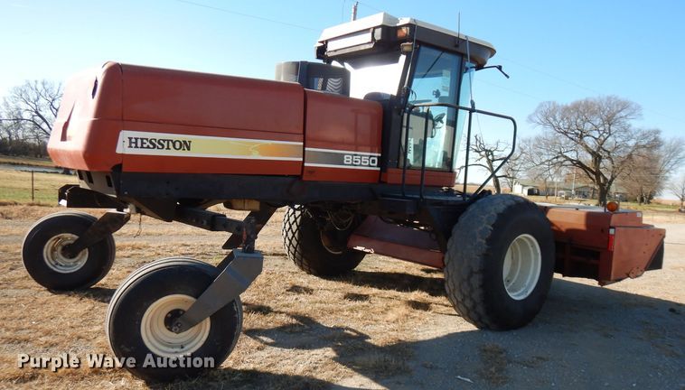 image for item GK9493 1999 Hesston 8550  windrower