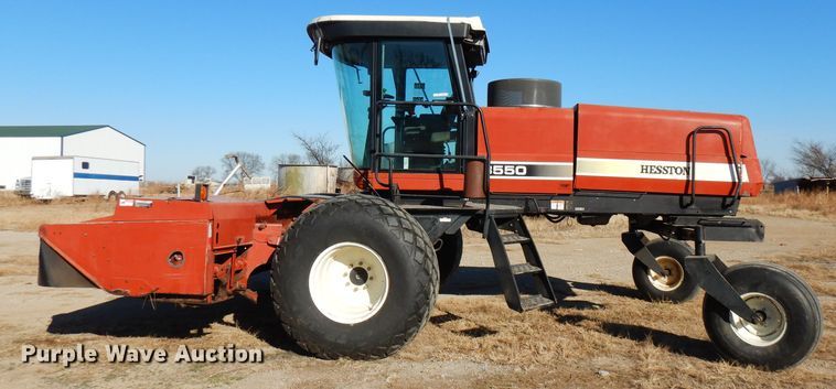 image for item GK9493 1999 Hesston 8550  windrower