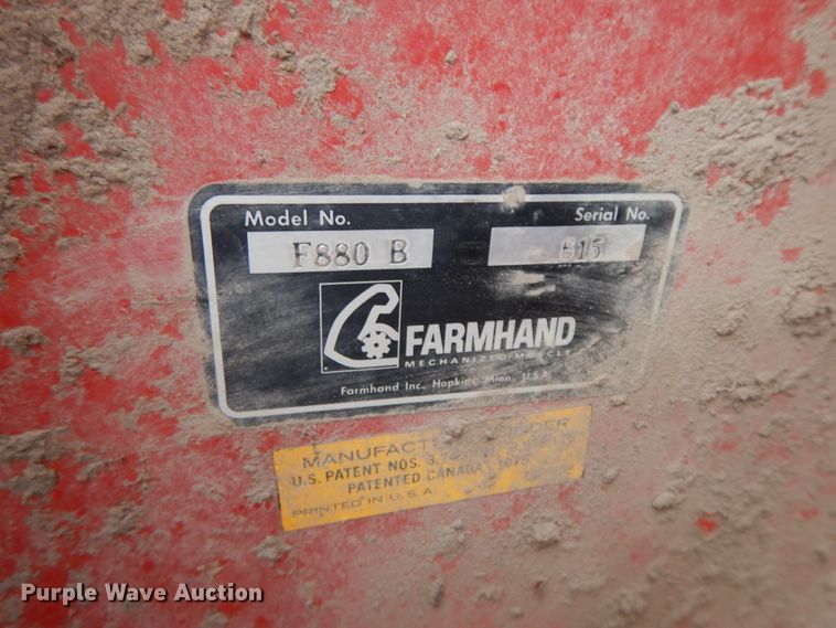 image for item GK9642 Farm Hand F880B tub grinder