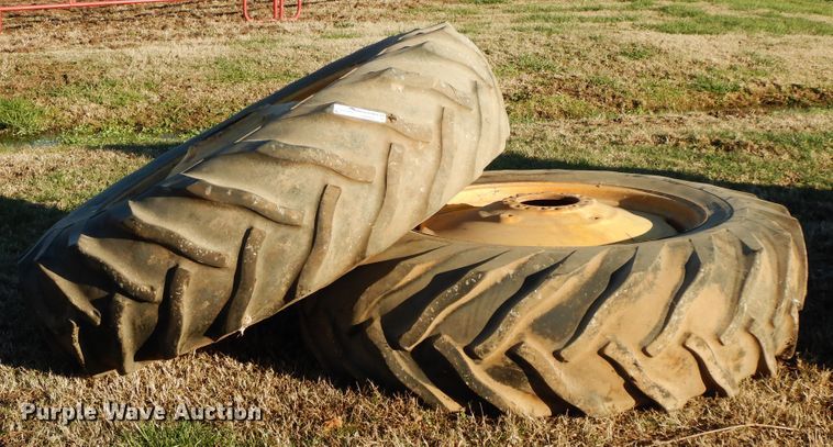 image for item GK9663 (2) 18.4-38 tires and wheels