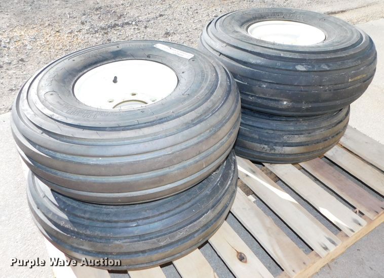 image for item GQ9898 (4) American Farmer 9.00-10 tires and wheels