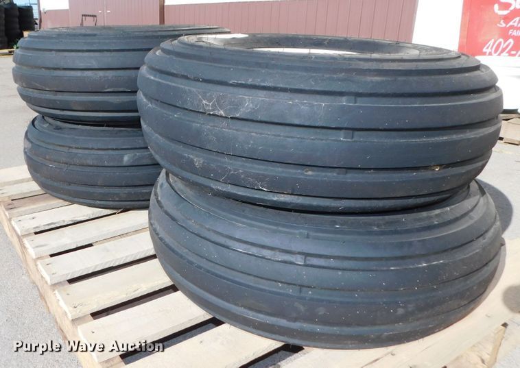 image for item GQ9898 (4) American Farmer 9.00-10 tires and wheels