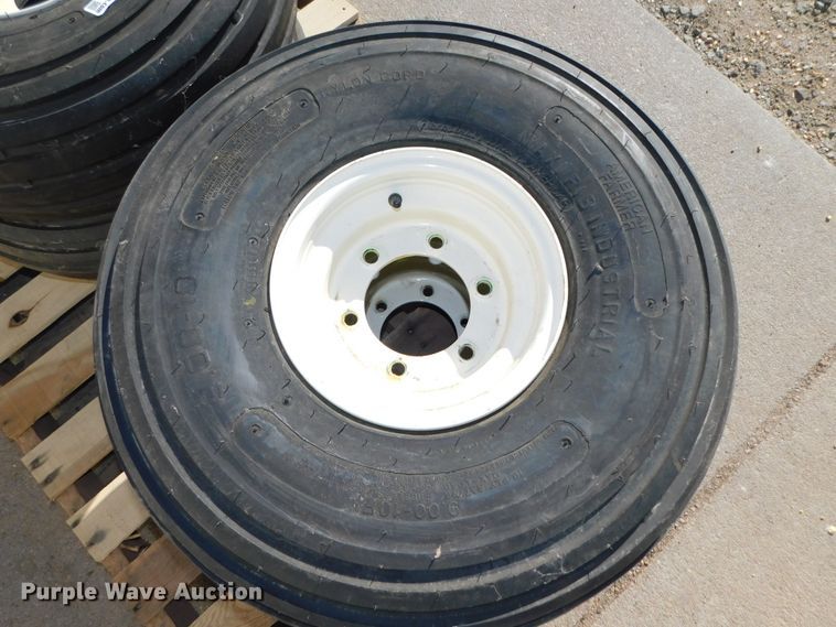 image for item GQ9898 (4) American Farmer 9.00-10 tires and wheels