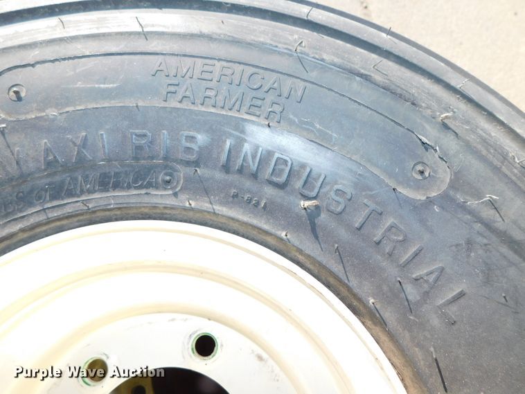 image for item GQ9898 (4) American Farmer 9.00-10 tires and wheels