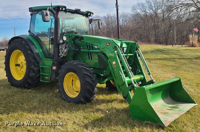image for item HM9766 2013 John Deere 6125R  MFWD tractor