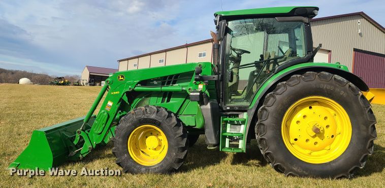 image for item HM9766 2013 John Deere 6125R  MFWD tractor