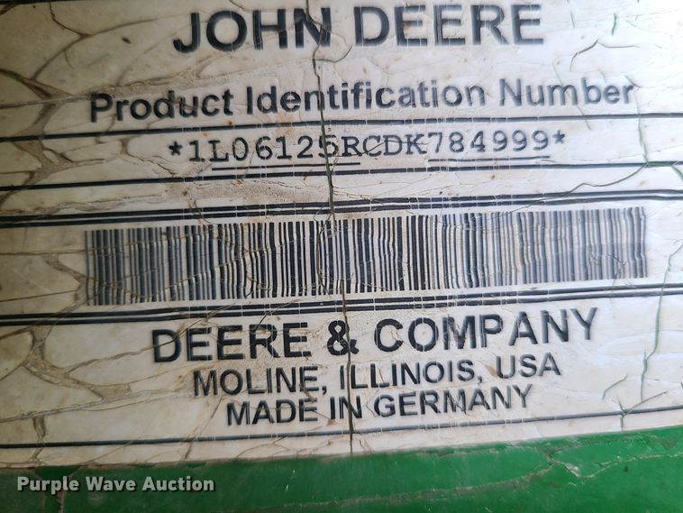 image for item HM9766 2013 John Deere 6125R  MFWD tractor