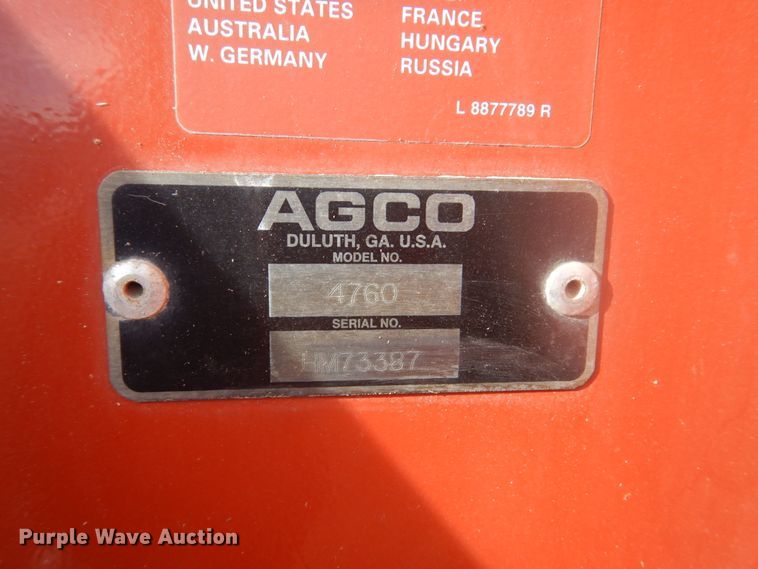 image for item HU9806 2003 Hesston 4760  large square baler