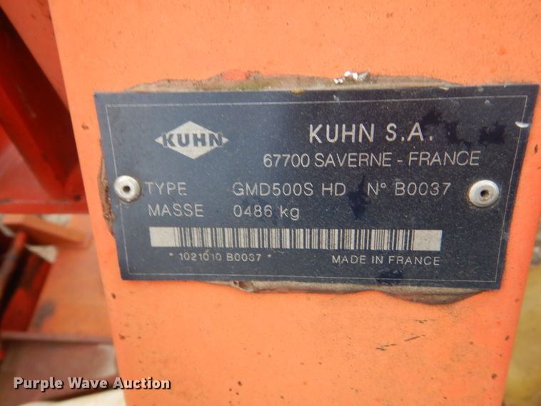 image for item HU9820 Kuhn disc mower