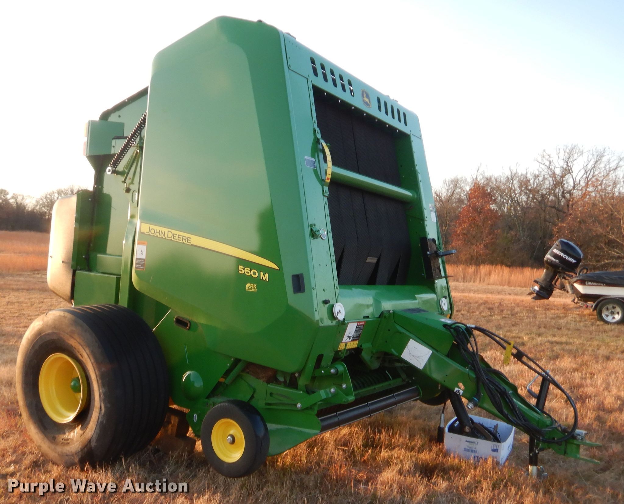 2020 John Deere 560M round baler in Seminole, OK Item HW9147 sold