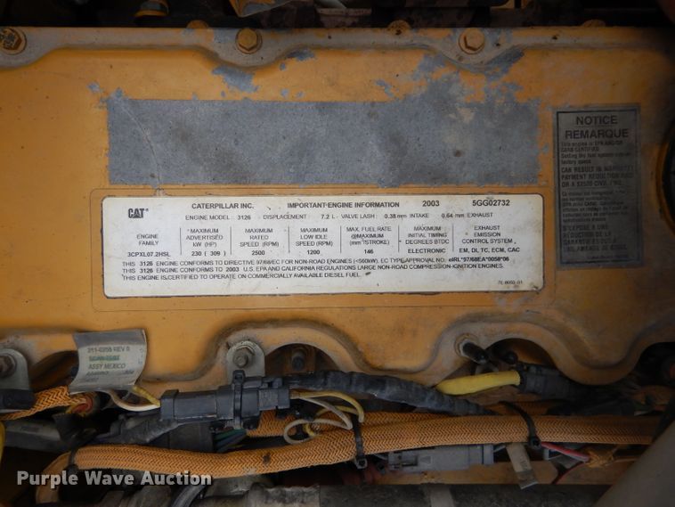 image for item DE2462 2003 Caterpillar 950G Series II  wheel loader