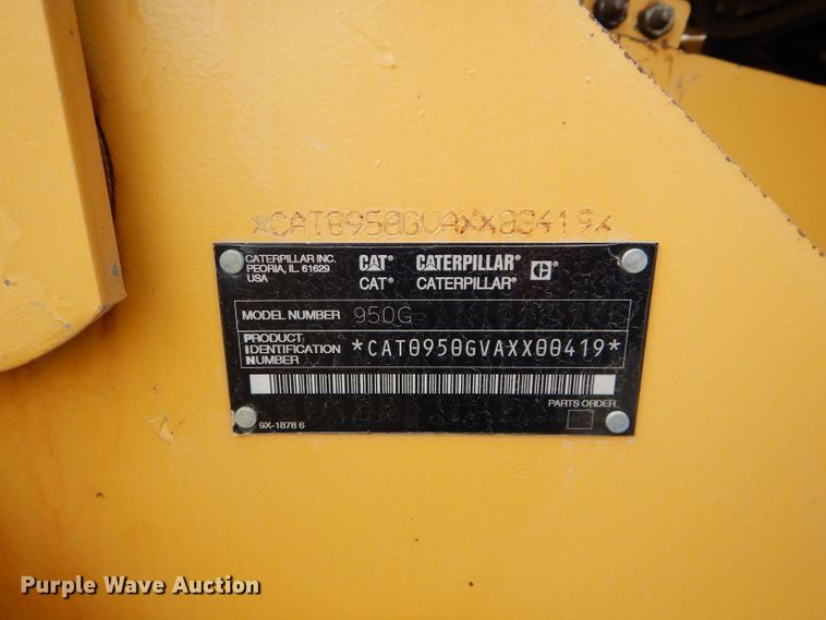 image for item DE2462 2003 Caterpillar 950G Series II  wheel loader