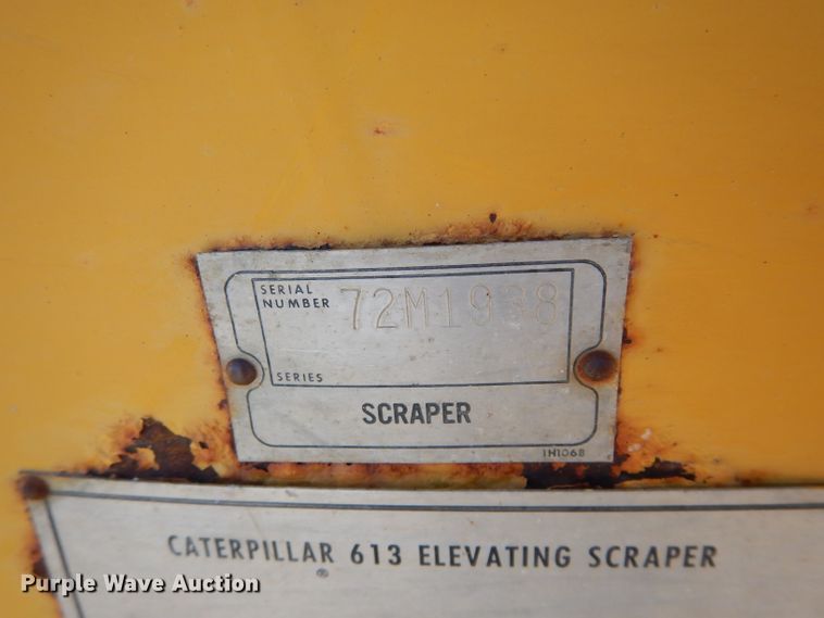image for item DE2482 1973 Caterpillar 613  elevating scraper