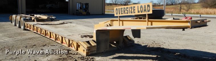 image for item DE2492 1992 Load King PHD100-3 lowboy equipment trailer
