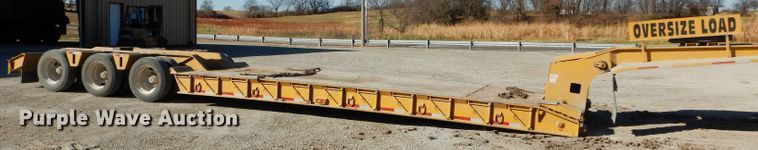 image for item DE2492 1992 Load King PHD100-3 lowboy equipment trailer
