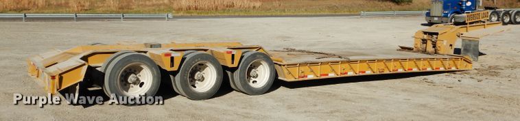 image for item DE2492 1992 Load King PHD100-3 lowboy equipment trailer