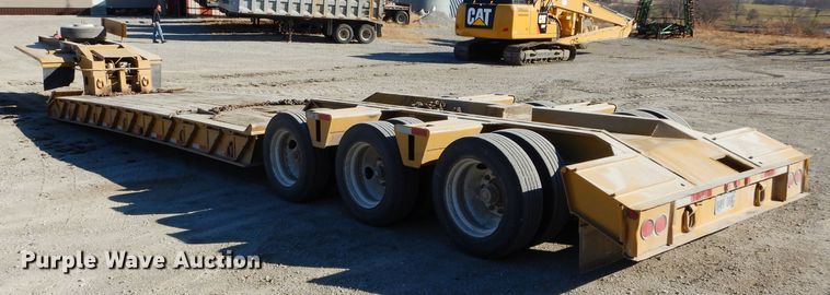 image for item DE2492 1992 Load King PHD100-3 lowboy equipment trailer