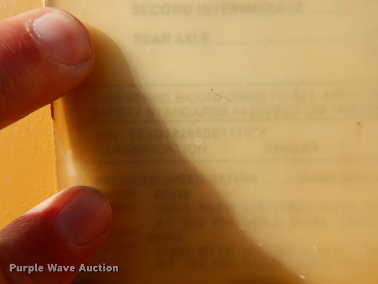 image for item DE2494 1995 Etnyre R35TL-T1 equipment trailer