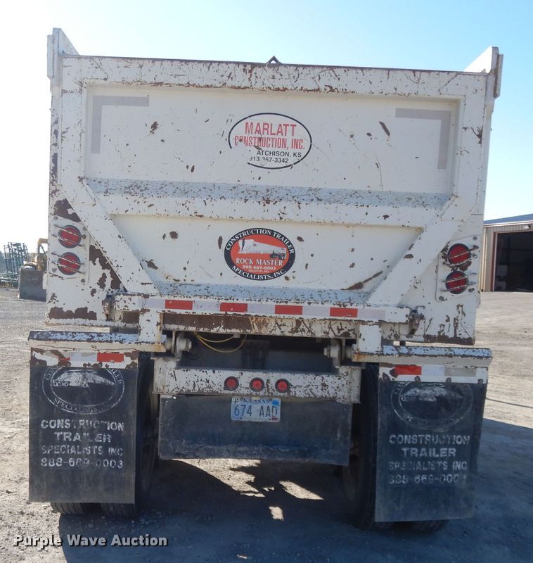 image for item DE2499 2008 CTS HRD-20QF end dump trailer