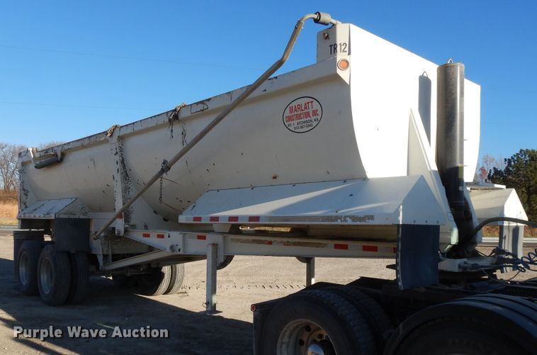 image for item DE2500 2008 CTS HRD-28QF end dump trailer