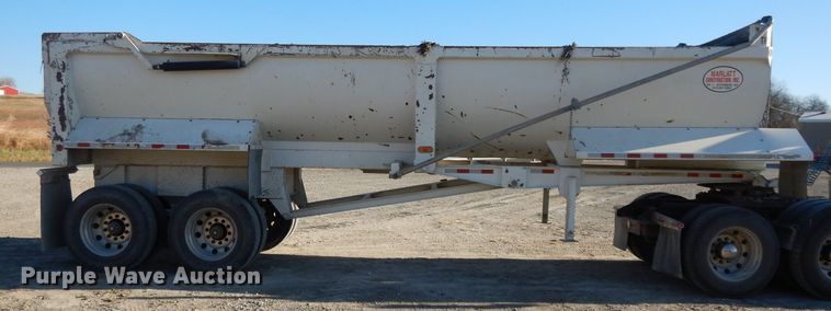 image for item DE2500 2008 CTS HRD-28QF end dump trailer