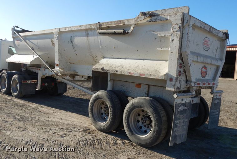 image for item DE2500 2008 CTS HRD-28QF end dump trailer
