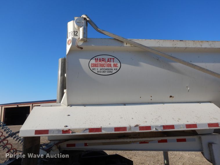 image for item DE2500 2008 CTS HRD-28QF end dump trailer