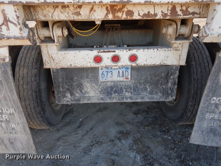 image for item DE2500 2008 CTS HRD-28QF end dump trailer