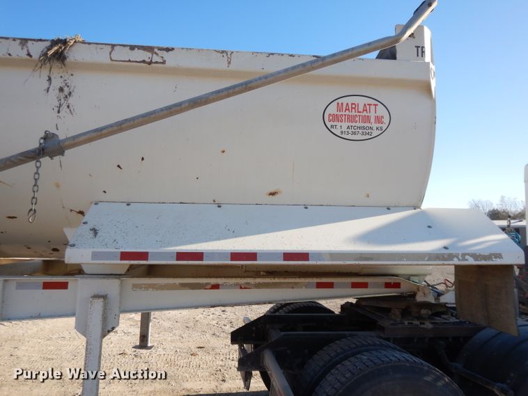 image for item DE2500 2008 CTS HRD-28QF end dump trailer
