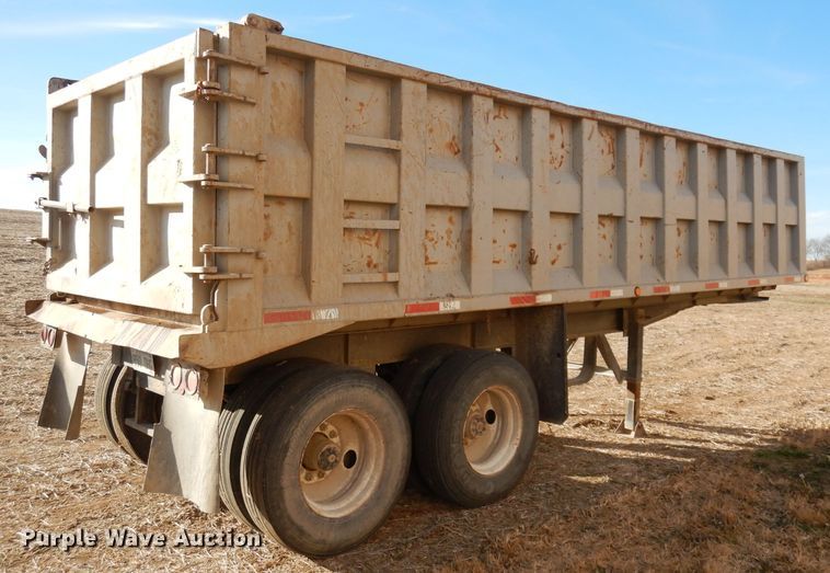 image for item DE2514 1991 Borco DS end dump trailer