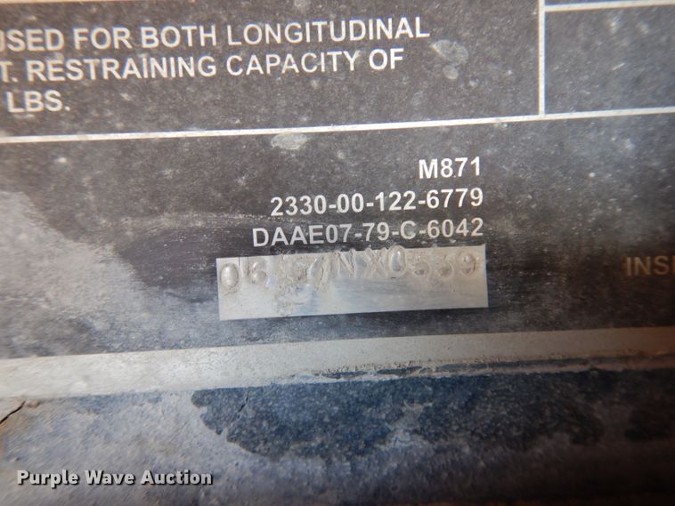 image for item DE2515 1981 Fontaine flatbed trailer