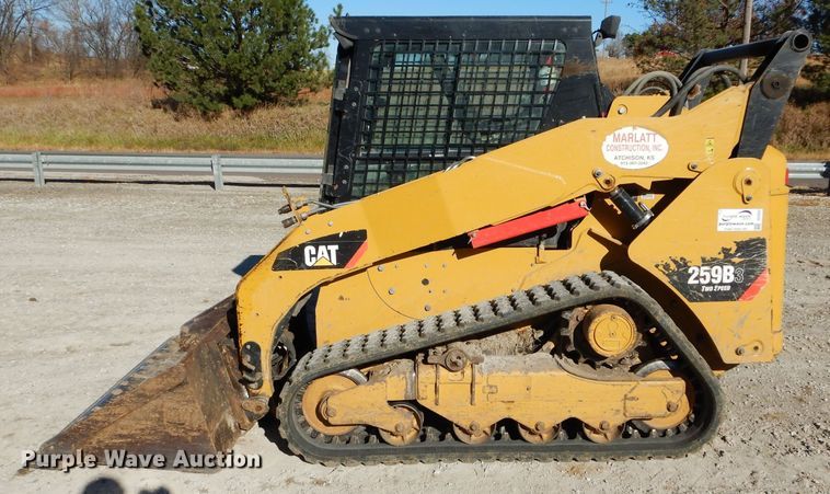 image for item DE2522 2012 Caterpillar 259B Series 3  tracked skid steer loader