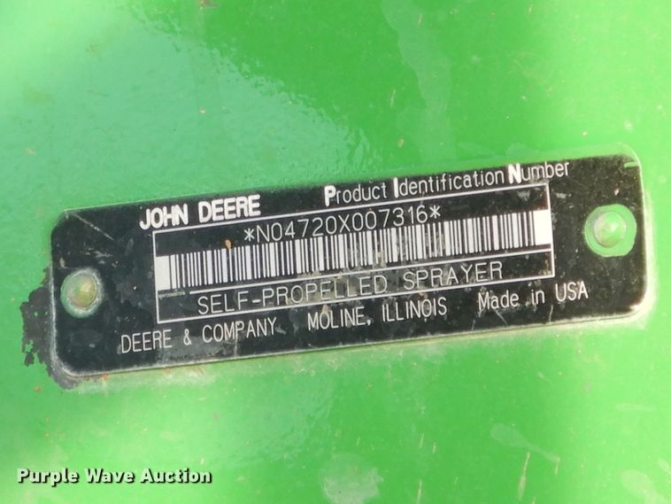 image for item DE2528 2007 John Deere 4720  sprayer
