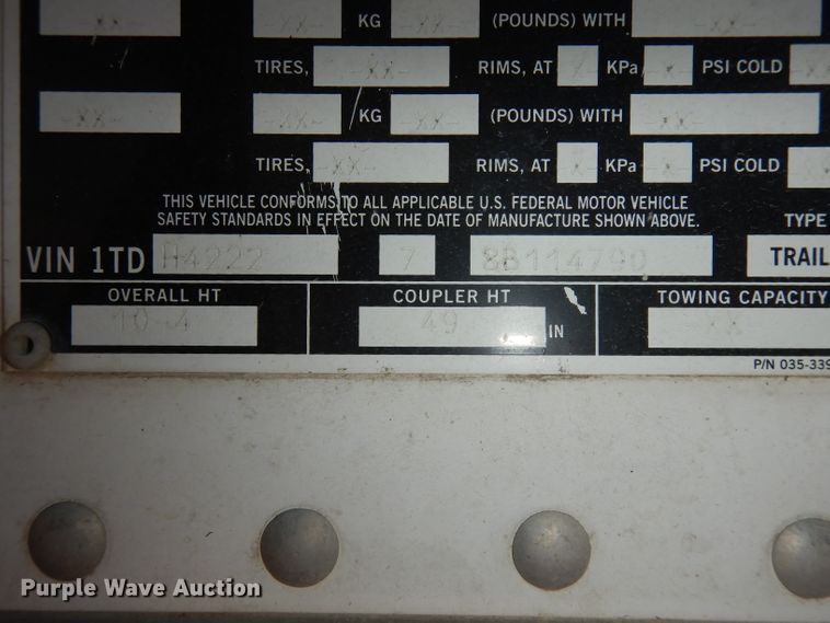 image for item DE2551 2008 Timpte Super Hopper double hopper bottom grain trailer