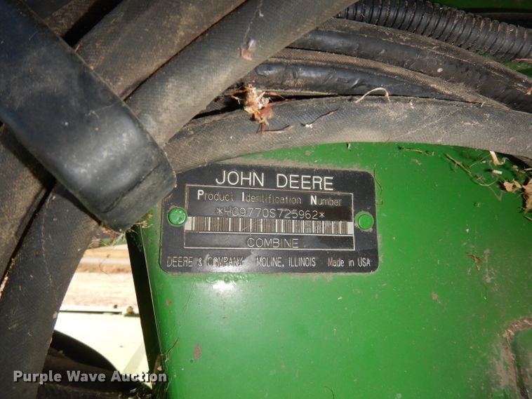 image for item DE2567 2008 John Deere 9770 STS  combine
