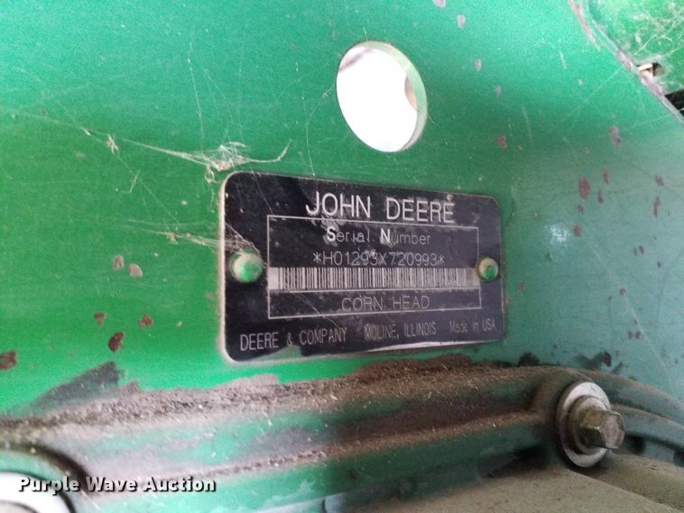 image for item DE2576 2007 John Deere 1293 corn head