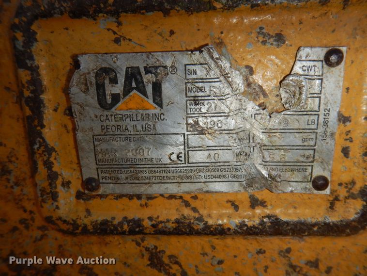 image for item DE2581 2008 Caterpillar 312D L  excavator