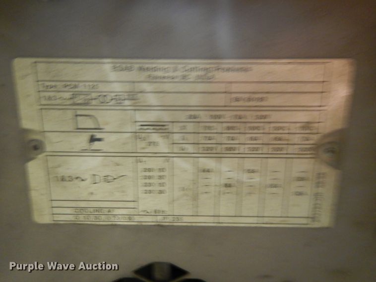 image for item DI8204 Esab PCM-1125 plasma cutter