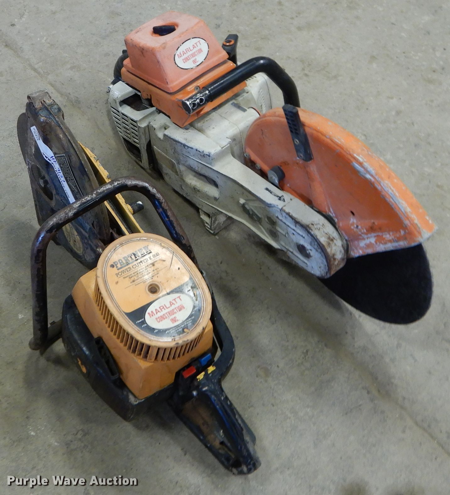 (2) concrete saws in Atchison, KS Item HF9137 sold Purple Wave